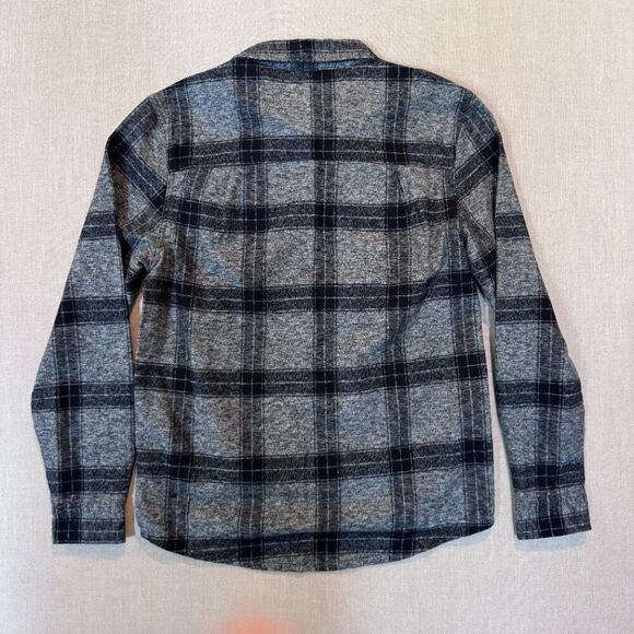 Colorado Clothing Shacket Men’s Medium Gray Black Plaid Flannel Shirt Jacket - Picture 7 of 12